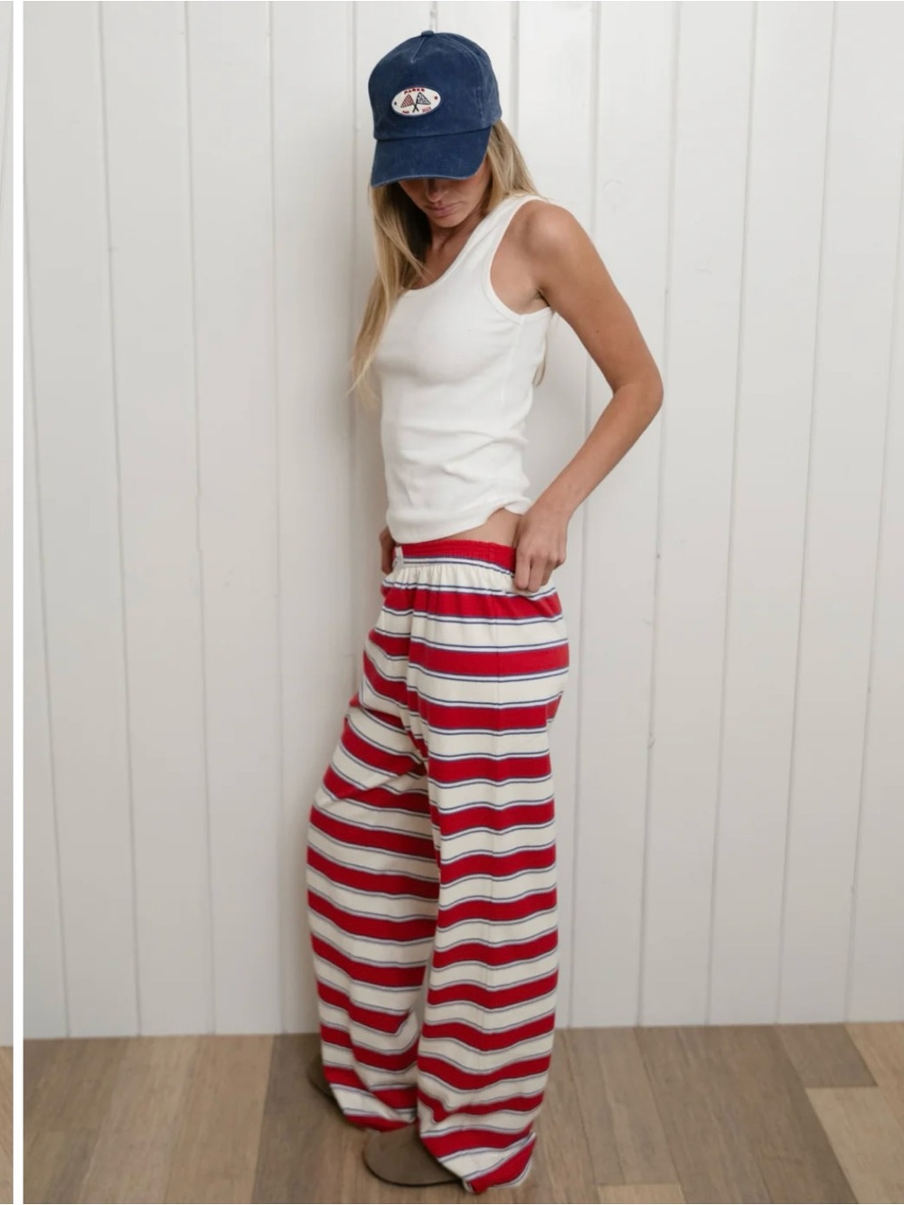 Parke Coastal Cotton Boxer Pants Lighthouse Stripe - Picture 3 of 6